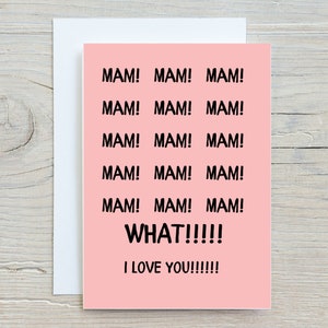 Tarjeta divertida del día de la madre, tarjeta del día de la madre, tarjeta de feliz cumpleaños mamá, tarjeta de feliz día de la madre,