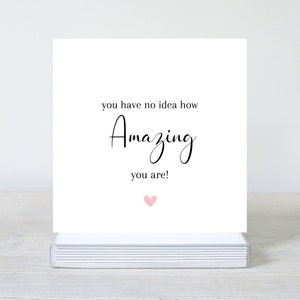 Tarjeta de agradecimiento de amigo increíble, Tarjeta de amistad, Tarjeta especial para amiga, Hermana, Mamá, Hija, Tarjeta de felicitación, Tarjeta de agradecimiento de Bestie