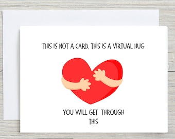 Virtual Hug Card: Thinking of You, Friend Card.