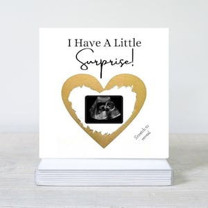 Schwangerschaftsankündigungskarte für Ehemann, Schwangerschaftsscanfoto, Schwangerschaftsenthüllungskarte, Baby-Enthüllungskarte für Freunde, Familienüberraschungsschwangerschaft