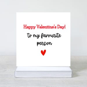 Joyeuse Saint-Valentin personnalisée à ma personne préférée, carte de Saint-Valentin pour petite amie, femme, mari, petit ami, partenaire, je t'aime