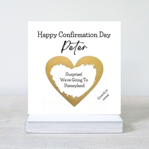 Carte de confirmation, Confirmation de carte à gratter, Confirmation de carte-cadeau, Bonne confirmation pour une fille, un fils, une nièce, un neveu et un petit-enfant