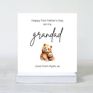 Première carte de fête des pères, cadeau première fête des pères comme grand-père, cadeau d'un nouveau bébé, carte de fête des pères nouveau bébé, première carte souvenir fête des pères