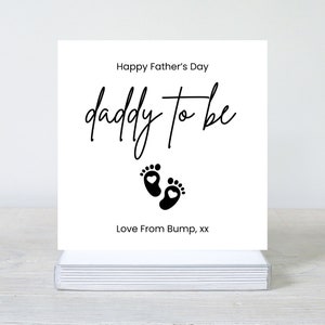 Vaderdagkaart vanaf de bult, liefde vanaf de bult Vaderdagkaart, volgende Vaderdag zal ik lekker in je armen liggen, Daddy to Be-kaart