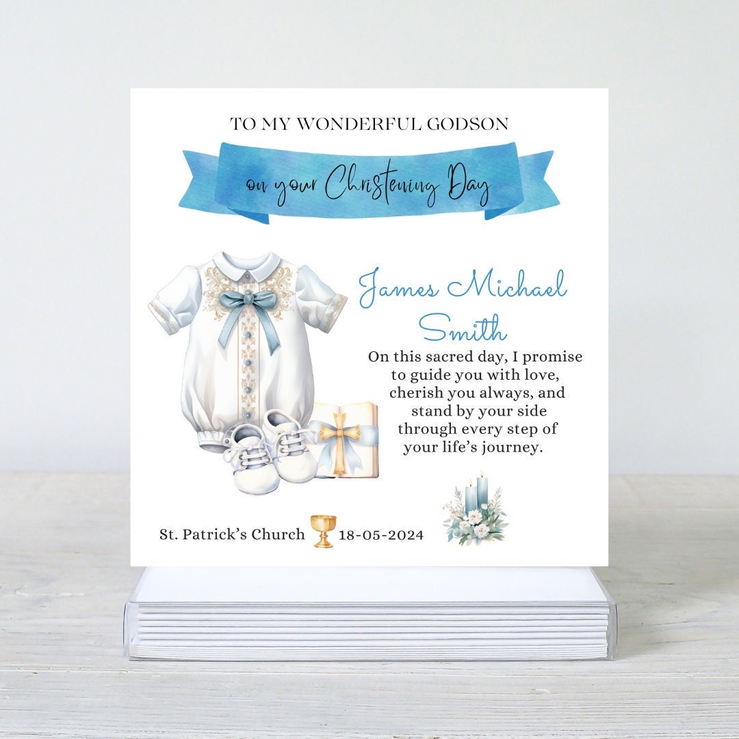 Christening Card Goddaughter - Canada