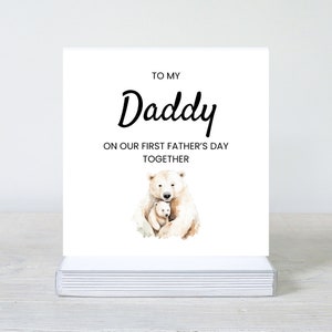 Première carte de fête des pères, cadeau première fête des pères comme papa, cadeau d'un nouveau bébé, carte de fête des pères nouveau bébé, première carte souvenir fête des pères
