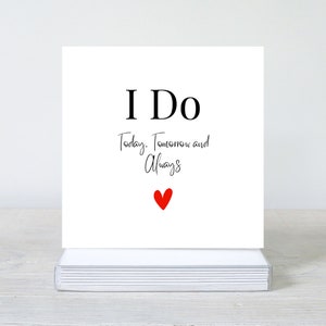 Carte Je fais le marié, Carte Je fais la mariée, Carte de mariage, Carte pour le marié, Carte d'amour, À mon mari, À ma femme, À mon fiancé, Des jeunes mariés, Irlandais