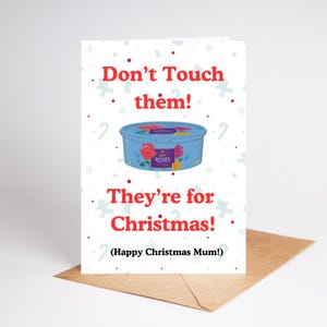 Gepersonaliseerde kerstkaart moeder/ kerstkaart grappige moeder/gepersonaliseerd/ voor moeder deze kerst/brutale kaart /advent/voor haar/roos kerstkaart