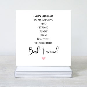 Bester Freund Geburtstagskarte, Bestie Geburtstagskarte, Bester Freund Karte, Geburtstagskarte, Geburtstagskarte für Freund, für immer Freund