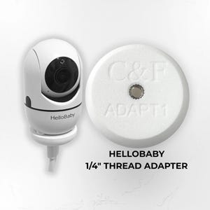 Adaptador de montagem para babá eletrônica HelloBaby HB6550, HB50 e outros modelos | Rosca de 1/4"