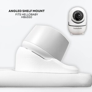 HelloBaby HB6550, HB50 & More Baby Monitor Shelf Mount | 30 Degree Angle