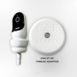 Owlet Baby Monitor Mount Adapter | Cam 2 | 1/4" Thread