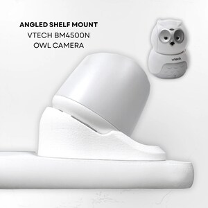 VTech BM4500-OWL, BM5500-OWL & More Baby Monitor Shelf Mount | 30 Degree Angle