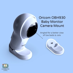 Oricom OBH930 Baby Monitor Mount: No-Drill Angled Shelf Stand