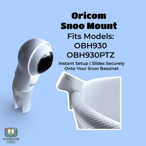 Oricom OBH930 Baby Monitor Snoo Mount: No-Drill 3D Printed Camera Stand