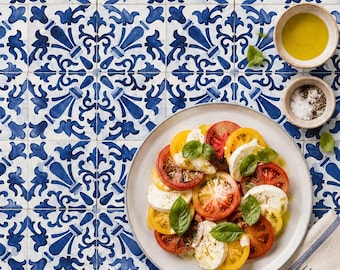Portugal Tiles Food and Product Photography Backdrop