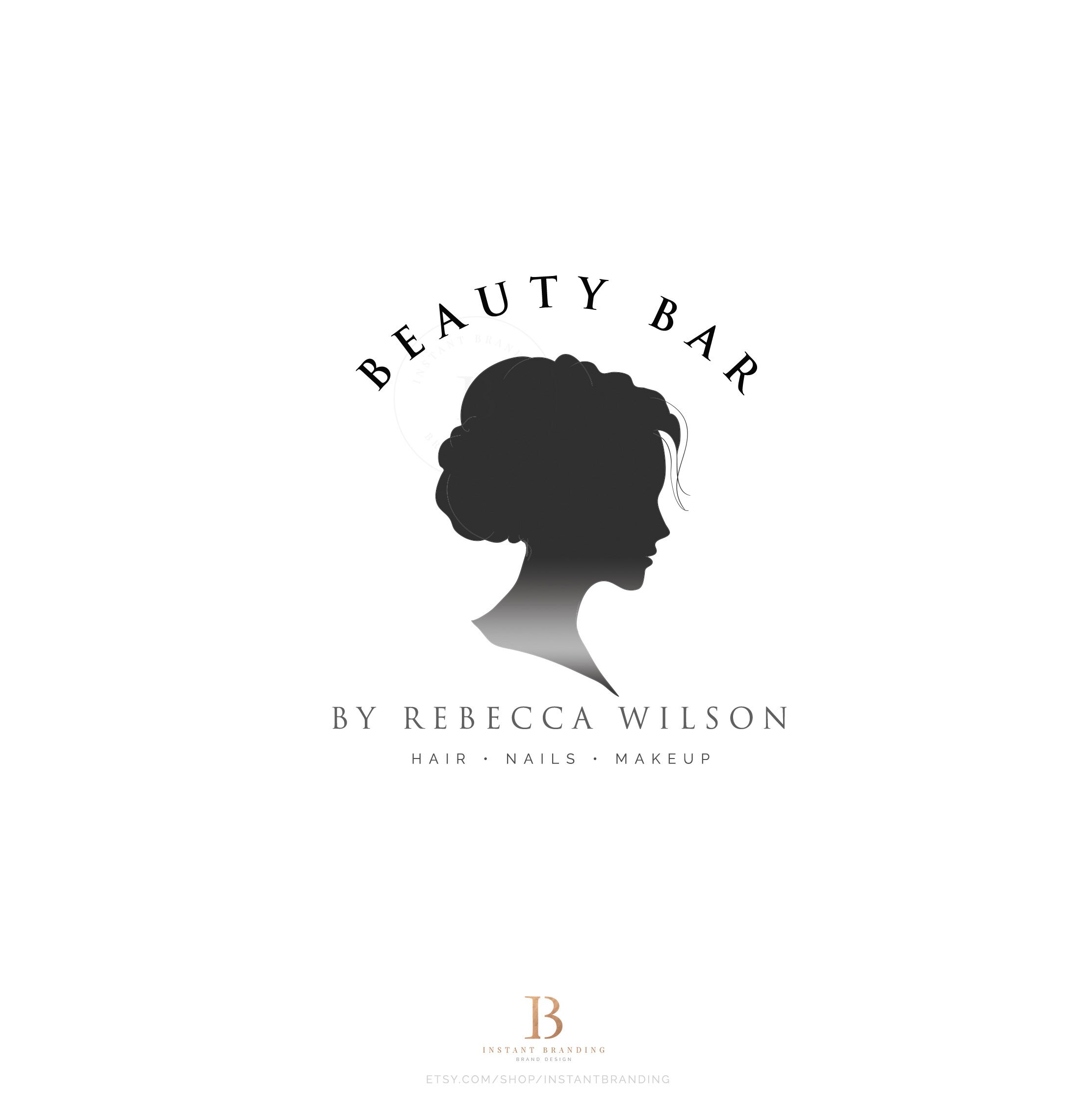 INSTANT DOWNLOAD Hair Salon Logo Makeup Artist Logo Hair - Etsy INSTANT DOWNLOAD Hair Salon Logo Makeup Artist Logo Hair - Etsy