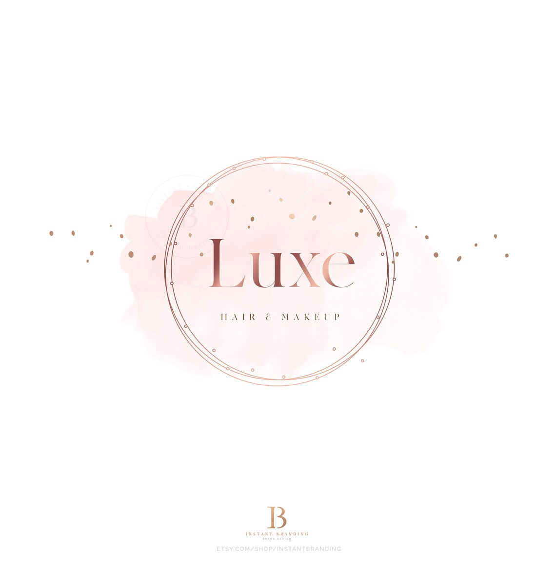 INSTANT DOWNLOAD, Hair Salon, Makeup Artist Logo, Beauty Salon Logo