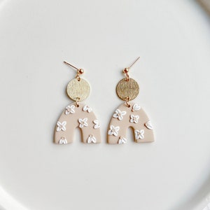 CLAY EARRINGS| Floral clay earrings|Boho earrings| Statement Earrings