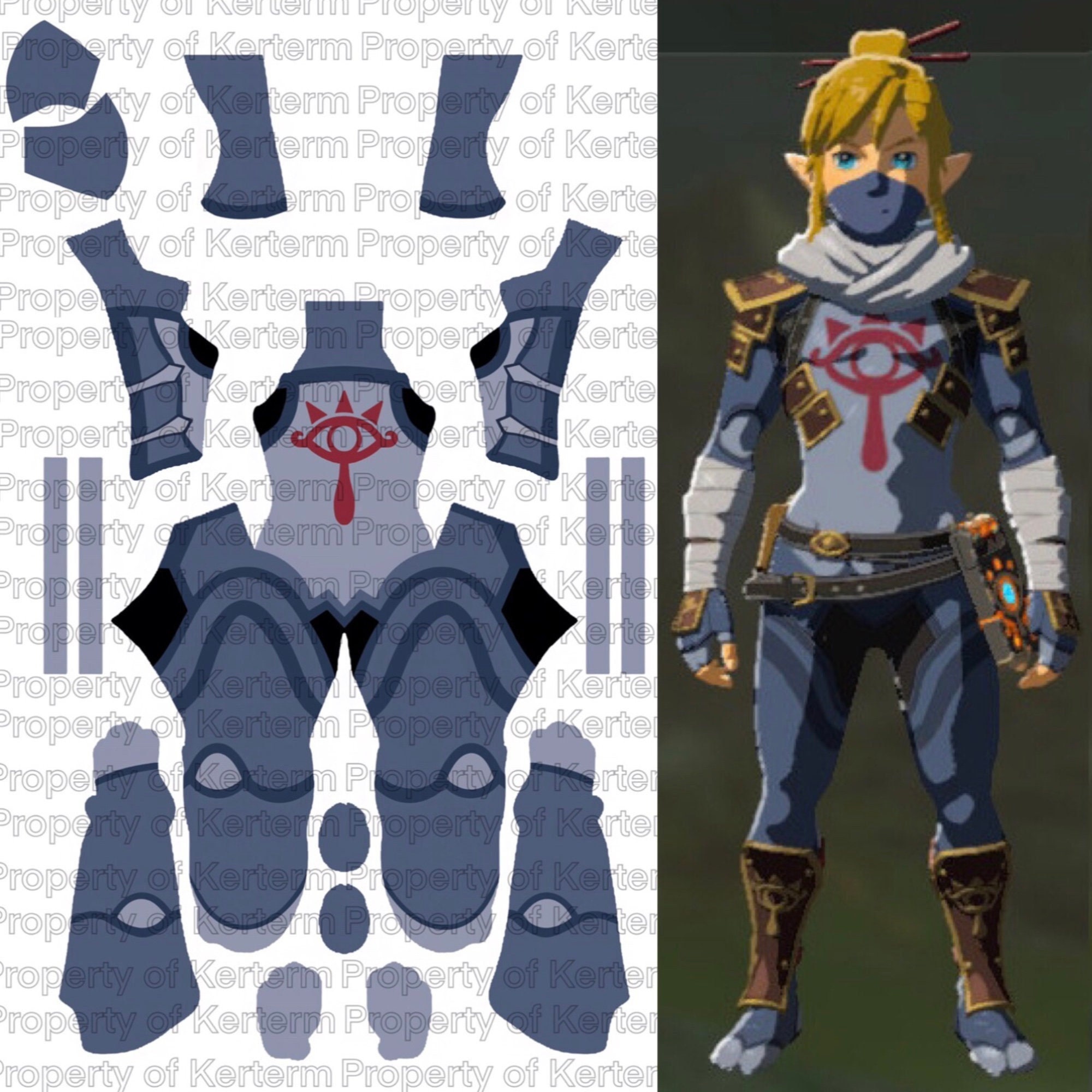 Sheikah Link Bodysuit Design Legend of Zelda Breath of the - Etsy Canada