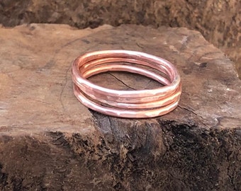 Copper Stacking Rings; Copper Ring