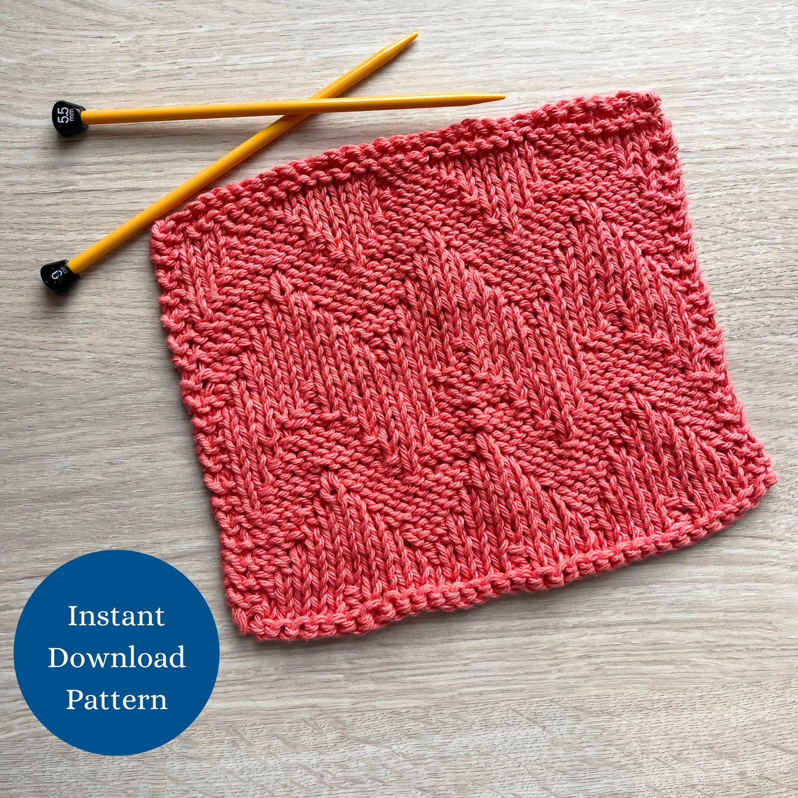 Chevron Easy Dishcloth Knitting Pattern for Beginners - Etsy