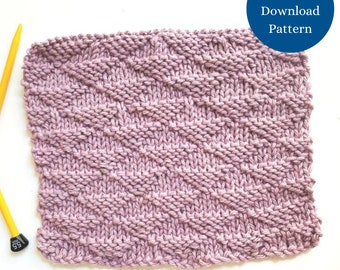 Triangles Easy Dishcloth Knitting Pattern For Beginners