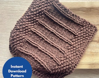 Mocha Dishcloth Knitting Pattern