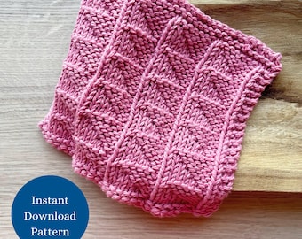 Layla Dishcloth Knitting Pattern: Easy Beginner Project (PDF Pattern)