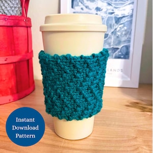 Zigzag Mug Cozy Easy Knitting Pattern For Beginners