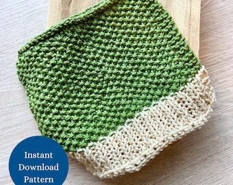 Birch Dishcloth Easy Knitting Pattern For Beginners