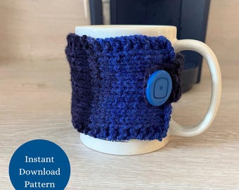 Seaside Mug Cozy Knitting Pattern: Easy Beginner Project (PDF Pattern)