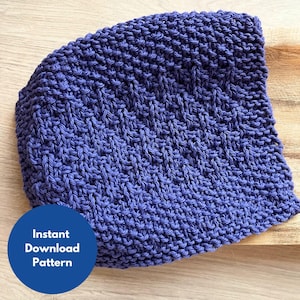 Luna Dishcloth Knitting Pattern / Easy Dishcloth Knitting Pattern