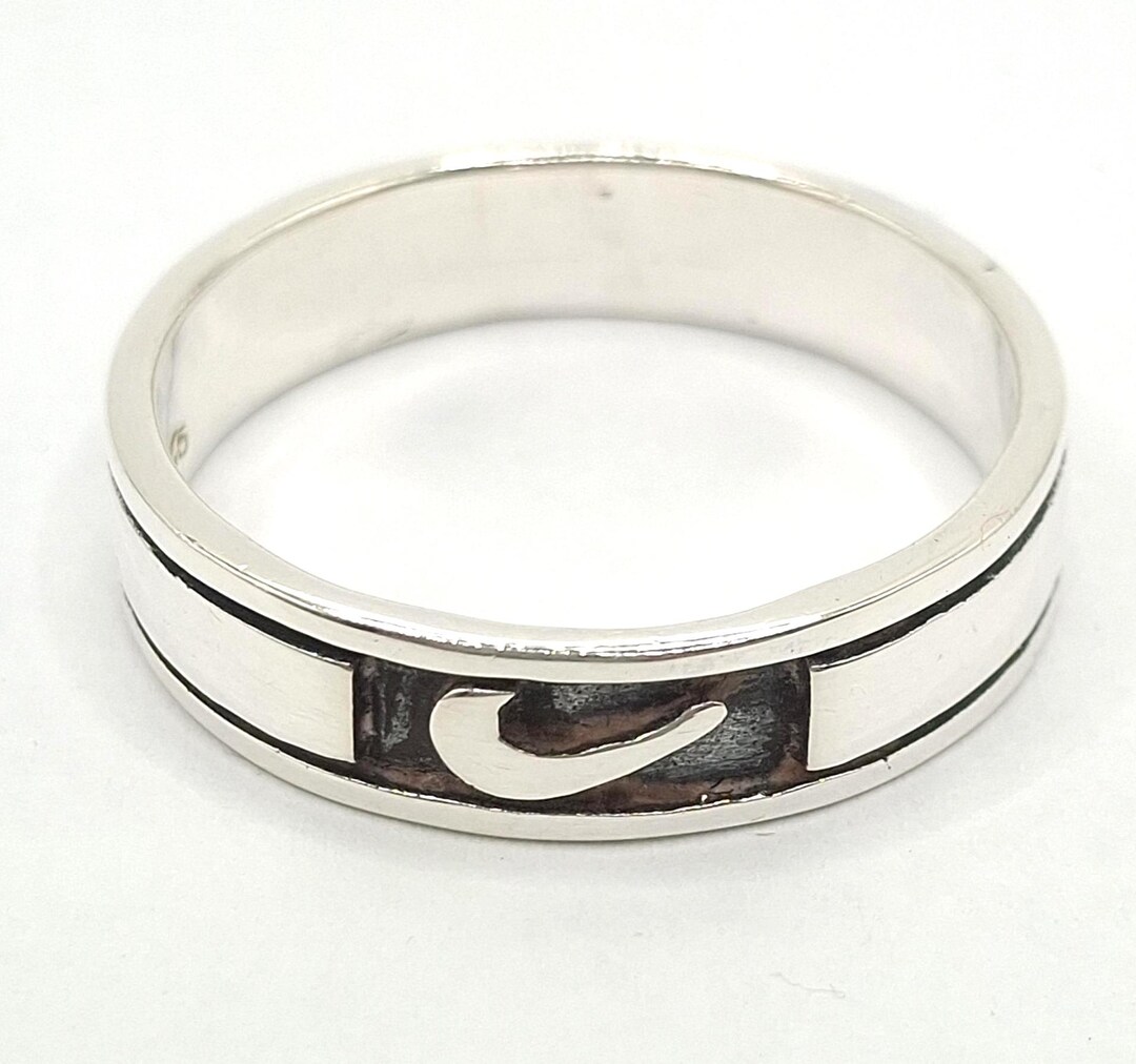 Vintage 925 Sterling Silver Nike Ring Size X 1/2 - Etsy