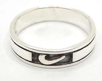 Vintage 925 Sterling Silver Nike Ring Size X 1/2 - Etsy