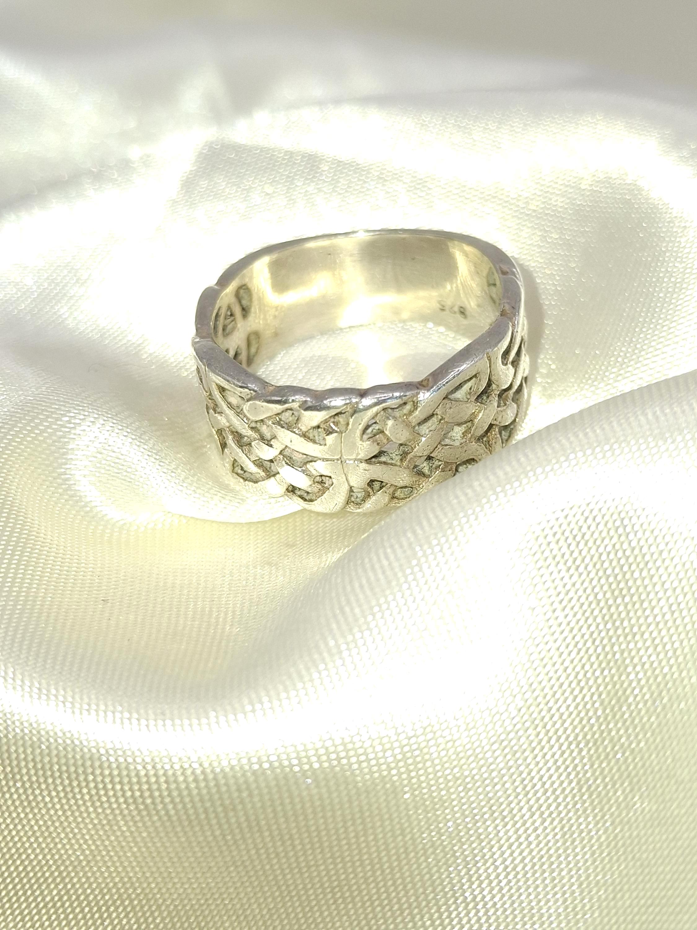 【期間限定特価】 Silver Sterling 925 Vintage Celtic Etsy - X Size Uk Ring Style アクセサリー