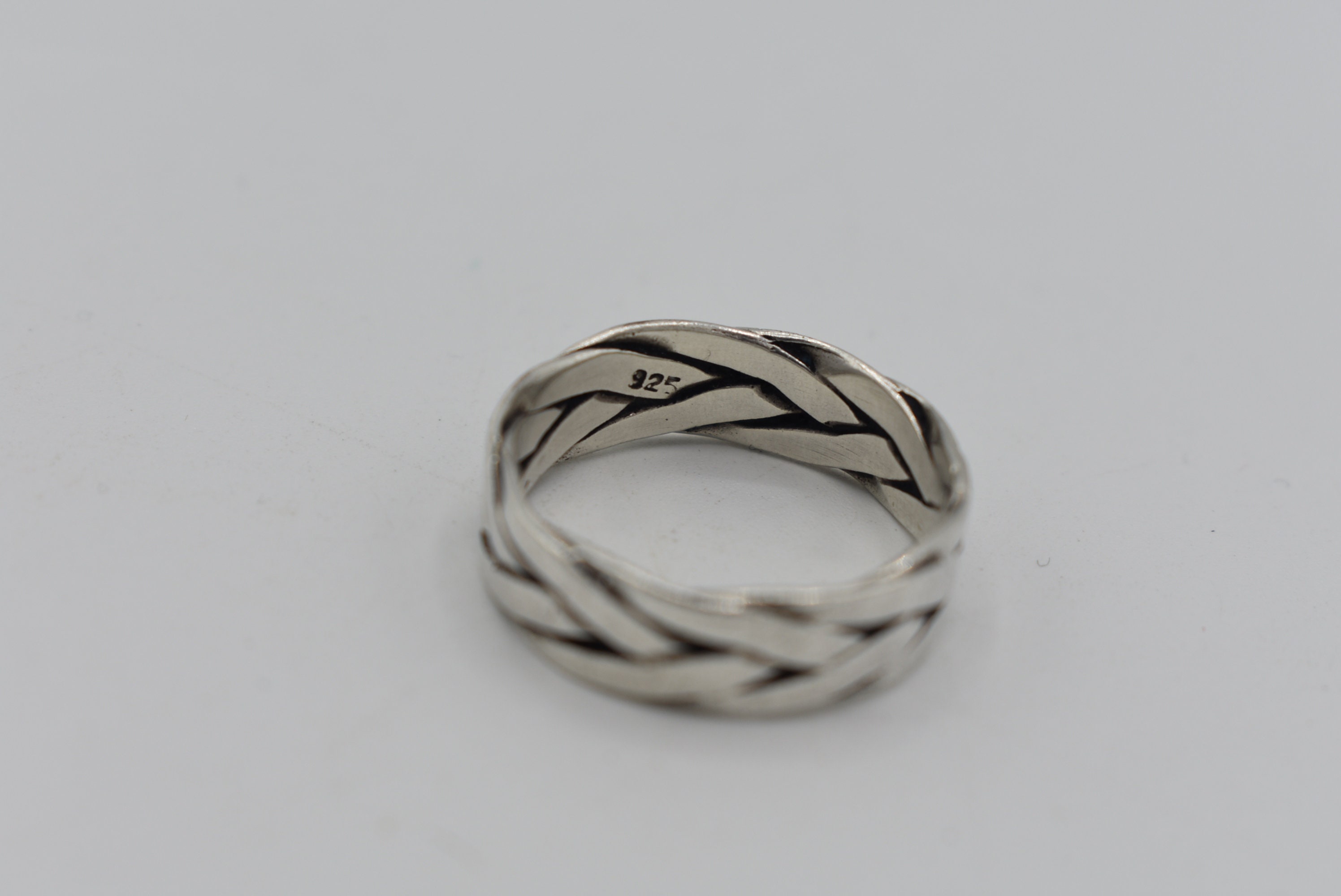 Vintage 925 Sterling Silver Twist Band Ring - Etsy