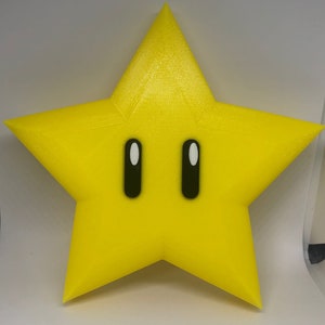 Gelbe Pixel-Stern-Baumspitze - Retro-Gaming-Weihnachtsdekor - 3D gedrucktes Videospiel-Ornament, Geeky-Weihnachtsgeschenk, nerdiges Weihnachtsdekor