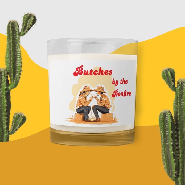 Butch by the Bonfire - LGBTQ+ Pride Candle with Cowgirl Imagery