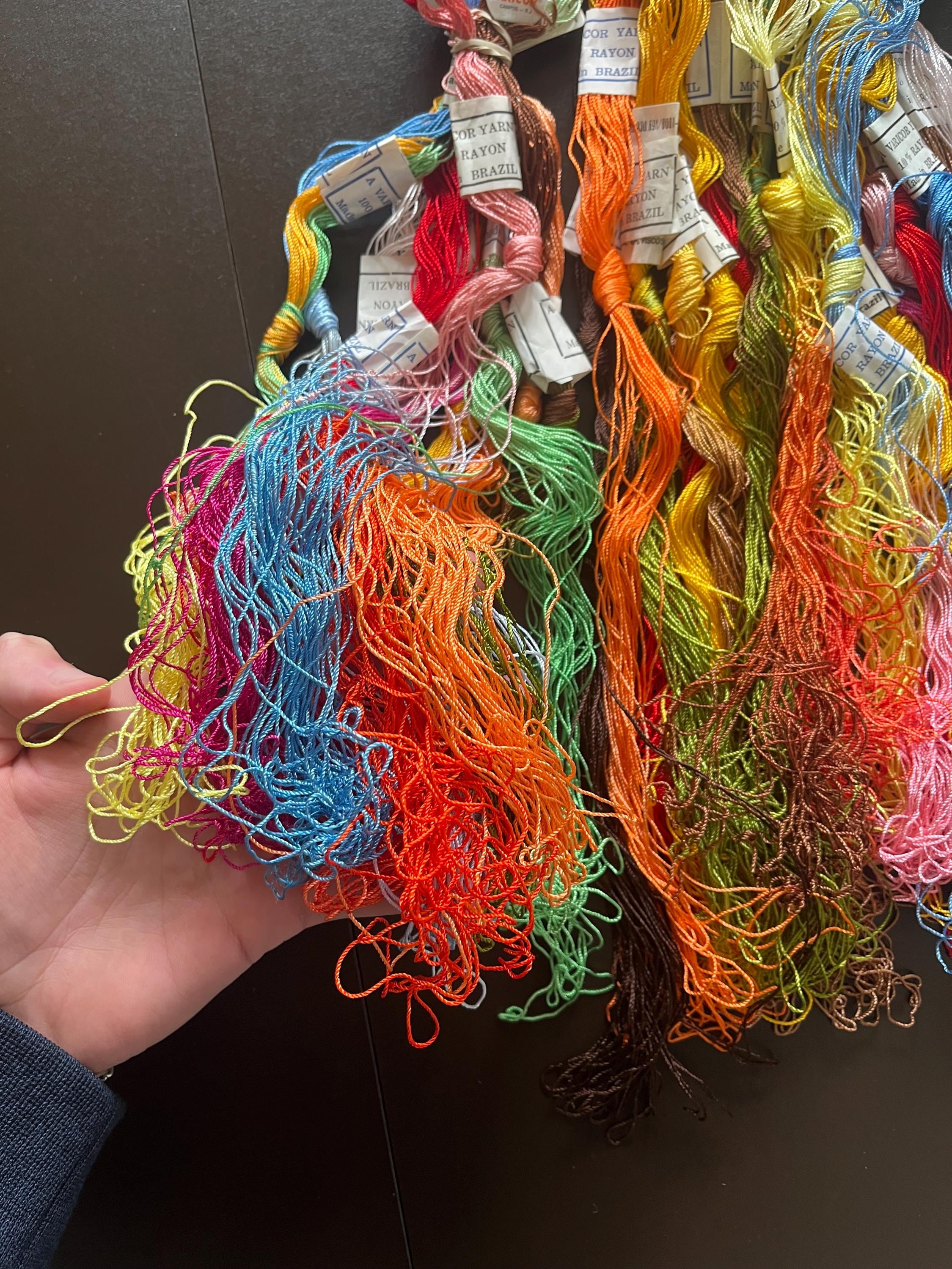 Vintage Bossa Nova Varicor Rayon Thread Skeins | Brazilian Embroidery ...