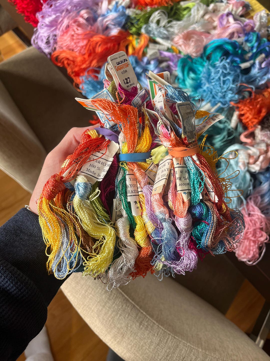 Premium Brazilian Embroidery Floss Thread Lot 25 Skeins Each Cachopa ...