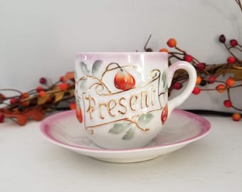 Vintage German Tea Cup and Saucer- Present