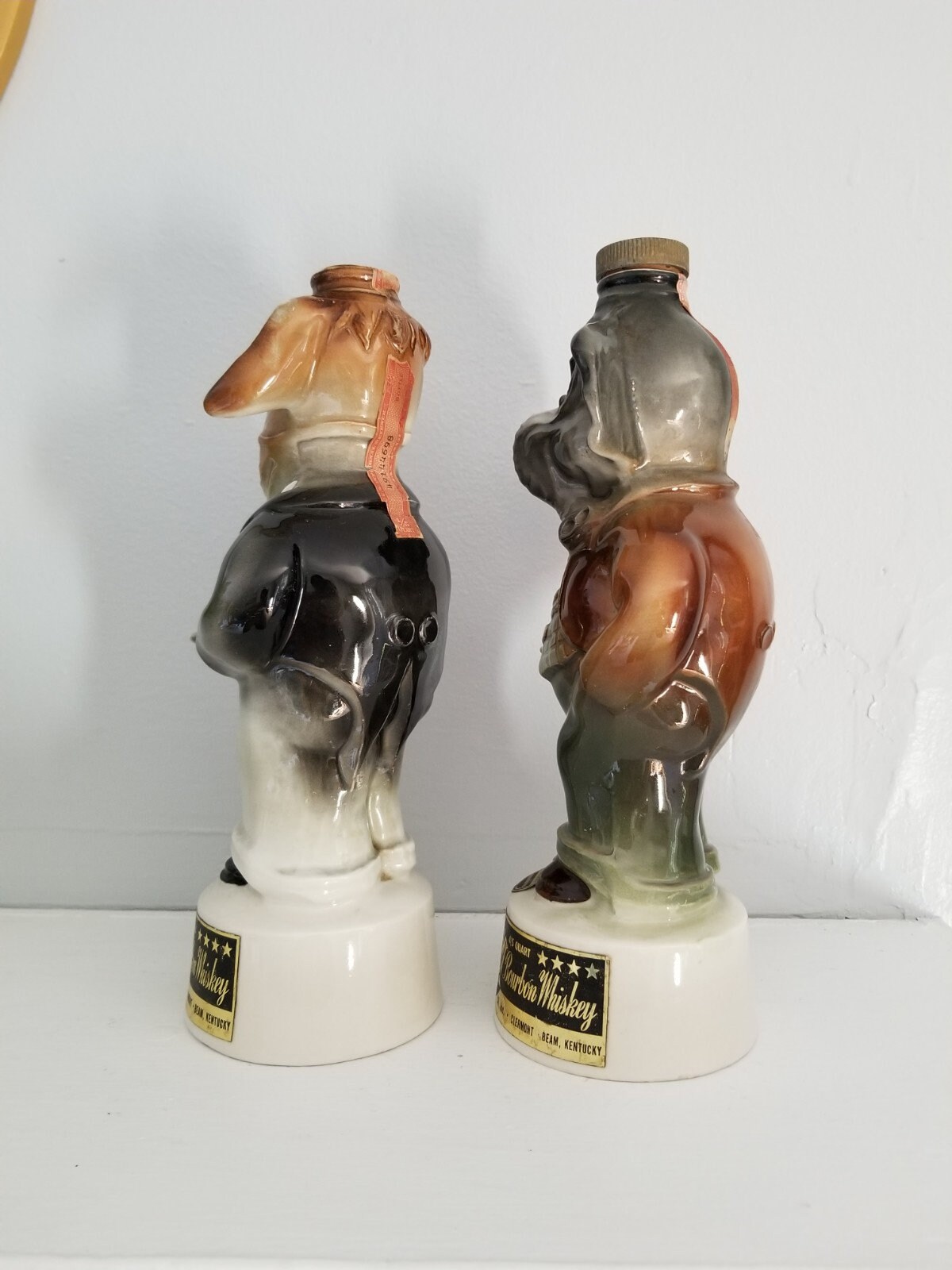 Vintage Jim Beam Donkey Elephant Decanters Republican and Etsy