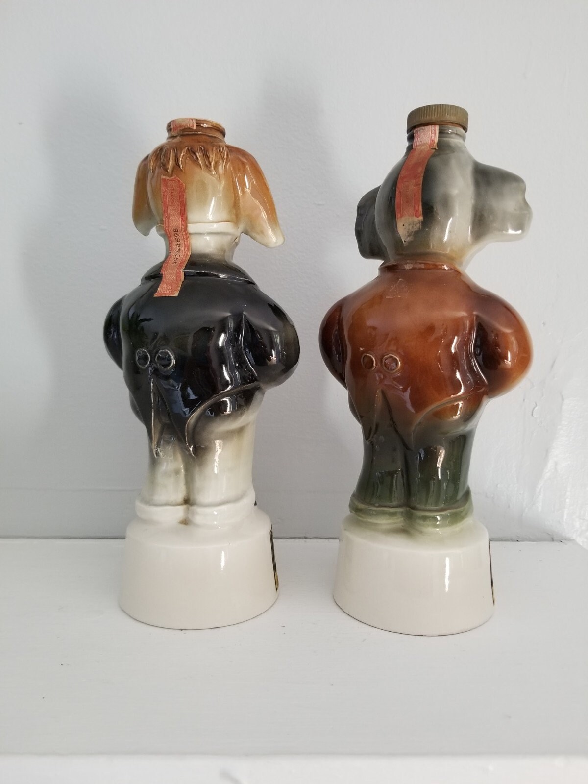 Vintage Jim Beam Donkey Elephant Decanters Republican and Etsy
