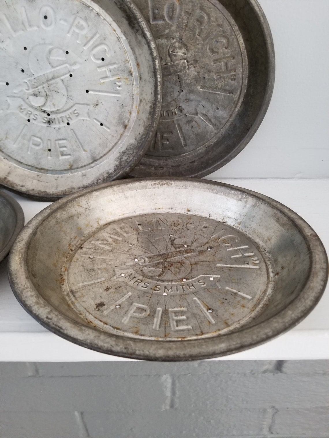 Vintage MelloRich Pie Tin by Mrs. Smith's Set of 5 Etsy