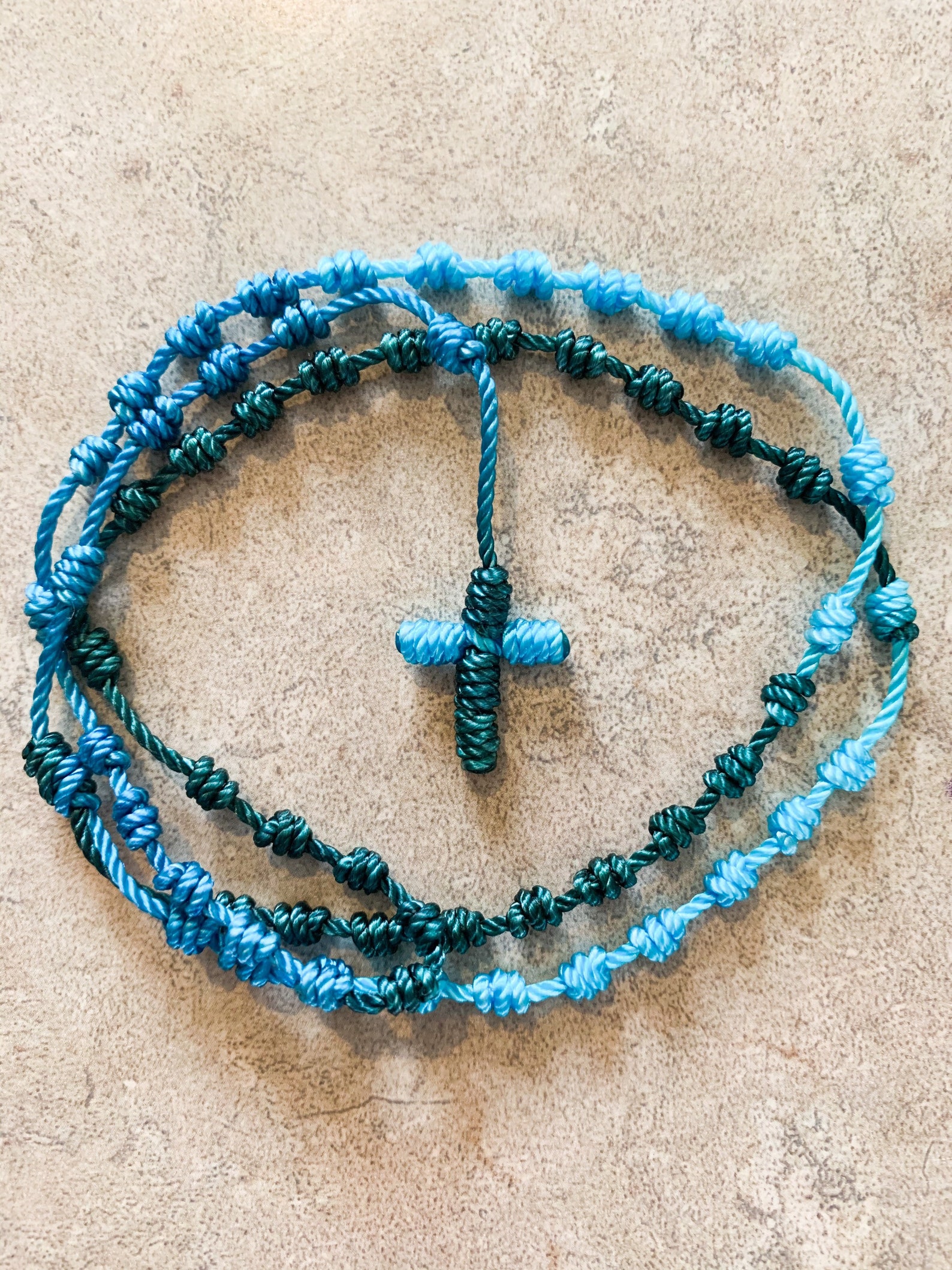 NEW Catholic Knotted Nylon Twine Cord Handmade Rosary Rosary Etsy