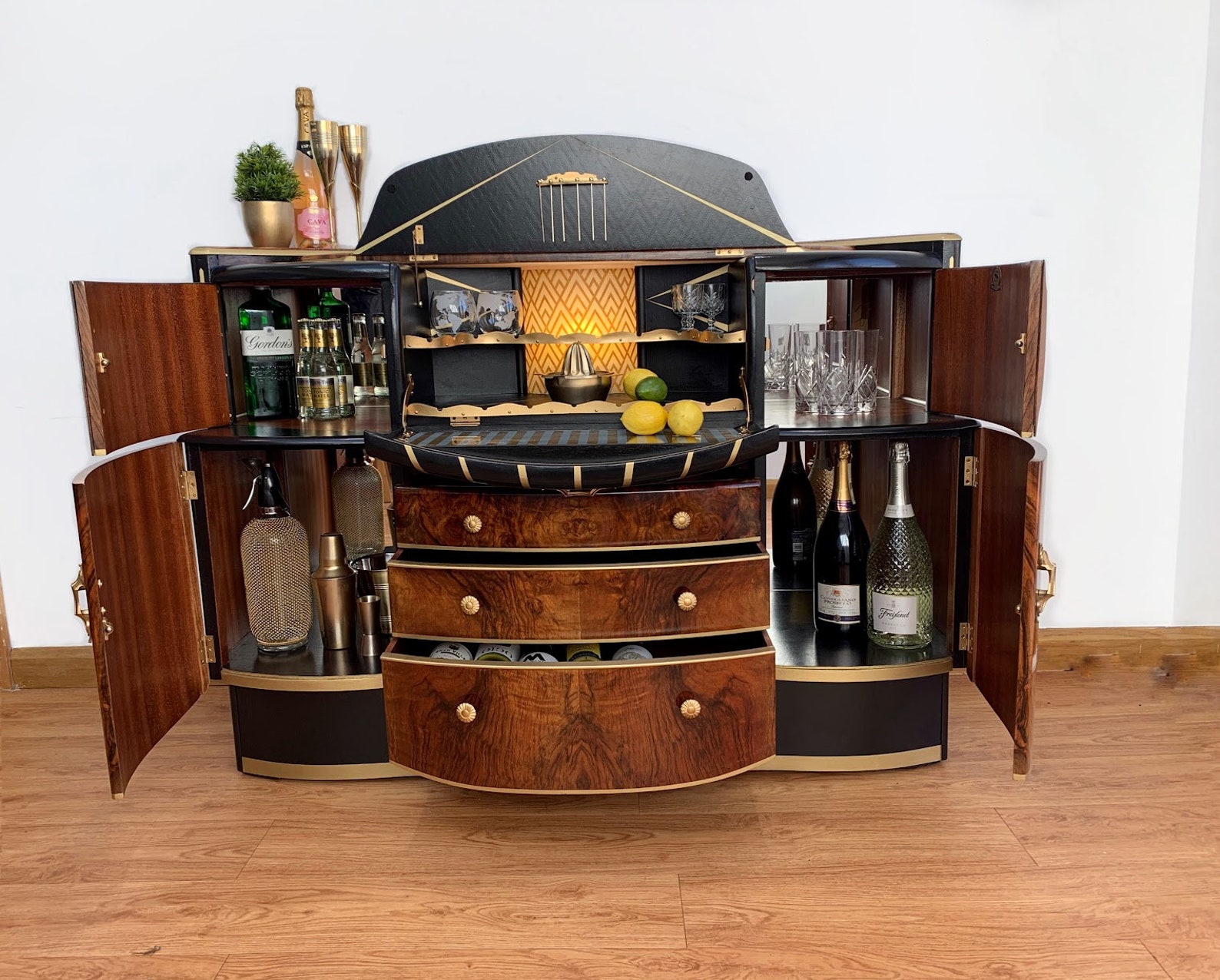Vintage Upcycled Stonehill Cocktail Bar / Etsy UK