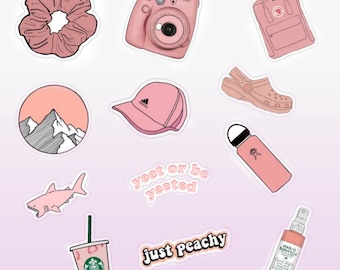 blue vsco sticker pack 12 etsy