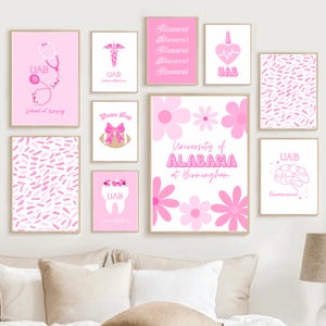 UAB Blazers Pink Wall Art Prints: Birmingham University Decor (Digital Download)