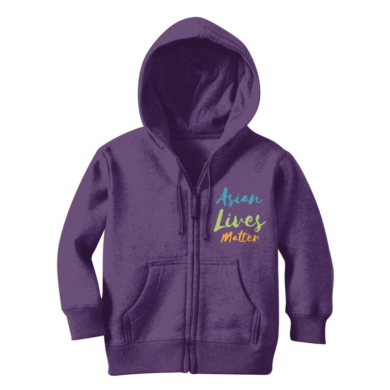 Asian lives matter Classic Kids Zip Hoodie